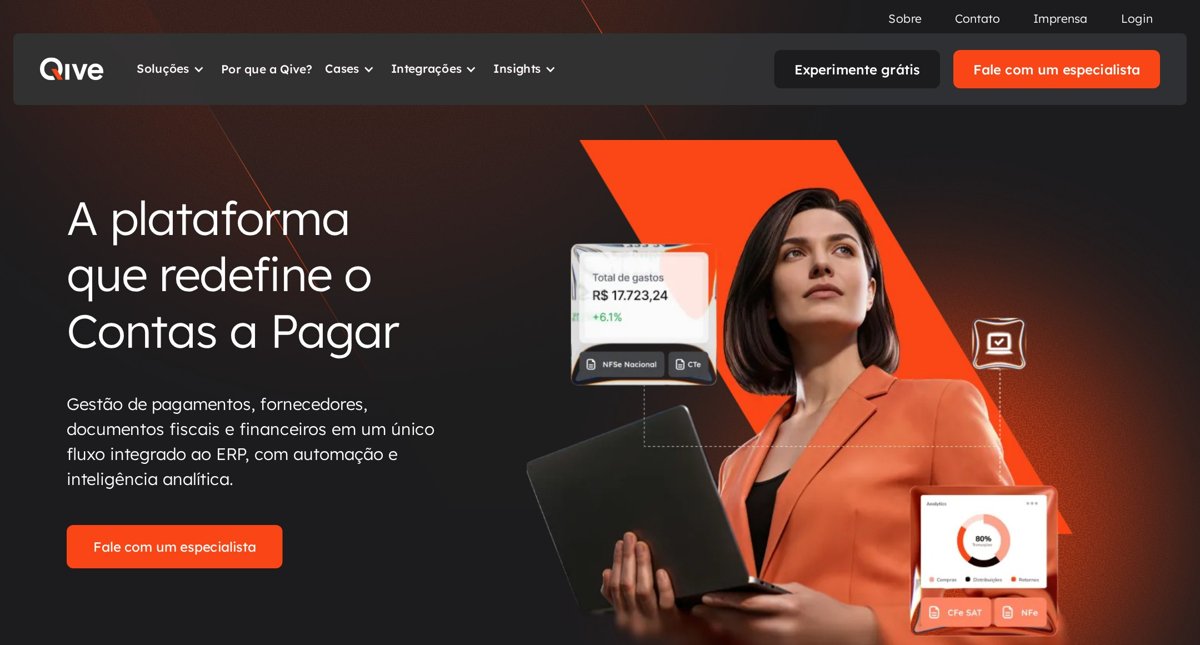 Site Qive construído em Webflow pela GH Brandtech